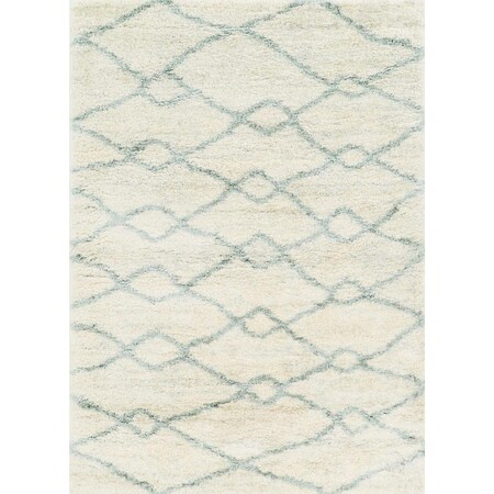 Palacedesigns 5 ft. 3 in. x 7 ft. 7 in. Polypropylene Ivory & Grey Area Rug PA3682955